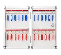 Armadietto portachiavi con serratura a parete, con 12120 ganci, organizer per chiavi per un facile accesso, ideale per garage, uffici e uso domestico