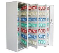 Armadietto portachiavi da parete con serratura di sicurezza in acciaio Orga con etichette Silver450 portachiavi soluzione di archiviazione casa e ufficio design moderno per un facile accesso