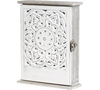 Armadietto portachiavi decorativo in legno da parete, con 6 ganci, stile vintage, accessori per la casa per ingresso, anti-smarrimento e salvaspazio