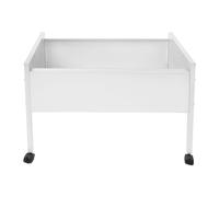 Armadietto portadocumenti arrotolabile, in argento, con ruote, per cartelle sospese, per uffici, sale conferenze, studio, appartamenti, 70 x 37 x 60 cm