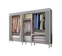 Armadietto portaoggetti 173 x 46 x 126 cm, struttura in legno resistente, ripiani regolabili, design moderno per soggiorno, ufficio o garage, soluzione organizzativa robusta e spaziosa