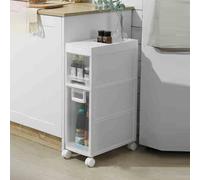 Armadietto portaoggetti compatto da bagno, impermeabile e facile da pulire, ideale per WC e piccoli spazi, elegante WC perfetto per un bagno efficiente