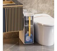 Armadietto portaoggetti da bagno a 2/3/4 ripiani, armadio da bagno stretto grande capacità stretto alto sottile con cassetti in plastica e ruote Unità di archiviazione verticale Carta igienica