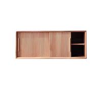 Armadietto portaoggetti da bagno a parete, versatile, da appendere, per cucina e bagno, maniglie rotonde, ideale sopra il WC (80 x 30 x 40 cm), massimizza spazio e stile