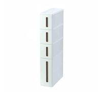Armadietto portaoggetti da bagno stretto, facile da pulire, per bagno e lavanderia, elegante soluzione per riporre i WC, design salvaspazio per piccoli spazi