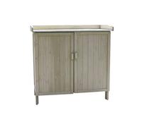 Armadietto portaoggetti da esterno, resistente alle intemperie, verticale, con ripiani rimovibili, facile da montare, per patio e giardino