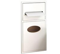 Armadietto portaoggetti da incasso con porta carta igienica e pattumiera, organizer salvaspazio per bagno, cucina, soggiorno, camera da letto