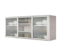 Armadietto portaoggetti da parete con ante in vetro Soluzione salvaspazio per cucina, bagno, garage e organizzazione dell'ufficio. Soluzione di archiviazione elegante e funzionale