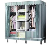 Armadietto portaoggetti - Design completamente chiuso con cerniera per camera da letto, organizer in tessuto assemblato, ideale per la casa, dimensioni: 172 x 85 x 45 cm