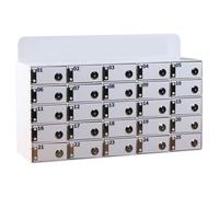 Armadietto Portaoggetti In Acrilico Per Cellulari - Scatola Portaoggetti Da Parete Per Ufficio, Scuola, Casa - Mobiletto Organizer Per Oggetti Personali(25 slots)