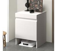 Armadietto portaoggetti intelligente per robot con scrivania scorrevole nascosta, elegante supporto per la casa per l'organizzazione del soggiorno e soluzioni salvaspazio