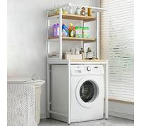 Armadietto portaoggetti multifunzione con ripiano - salvaspazio sopra WC per bagno, cucina, balcone e lavanderia - design elegante