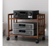 Armadietto portaoggetti multimediale a 4 livelli, mensola angolare per componenti AV, supporto per apparecchiature video e audio, giradischi, perfetto per soggiorno, sala giochi e studio musicale