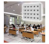 Armadietto portaoggetti per cellulare, 30 scomparti in acciaio con serratura e finestra in acrilico, perfetto per scuole, ospedali, sale conferenze, 80 x 22,6 x