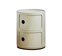 Armadietto portaoggetti rotondo in plastica, design salvaspazio per piccole stanze, camera da letto, soluzione pratica per una vita senza ingombri, ideale per riporre la casa.