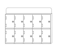 Armadietto Portatelefoni Parete In Acrilico Per Ufficio, Personale E Studenti - Organizzatore Verticale Per Telefoni Con Serratura Scomparti Multipli Per Aule Scolastiche(10 bits)