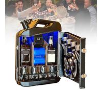 Armadietto portatile per bevande, mini barretta di Natale, interno in legno massello, regalo per uomini, donne, papà, ragazzo, ragazza, capo, 20 l, mobile a sorpresa