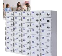 Armadietto portatile per telefono, 20/30/40 slot con serrature e chiavi, per ufficio, aula e la palestra, soluzione di archiviazione sicura per telefoni con capacità di 40 slot