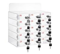 Armadietto portatile per telefono con serratura e chiave, soluzione di archiviazione mobile a parete per ufficio 30 griglie telefono sicuro nizer perfetto per spazi di lavoro