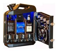 Armadietto portatile per whisky, mini bar, impermeabile, design vintage, regalo originale per uomo