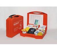 Armadietto Pronto Soccorso per 5 Persone, Made in Italy - Kit Emergenza Aziendale Completo con Presidi Medici, Contenuto Conforme Normativa, Per Uffici e Ambienti di Lavoro (5 Persone)
