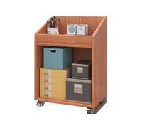 Armadietto raccoglitore sotto la scrivania in legno massello, mobile con ruota, armadietto per ufficio basso, libreria piccola scrivania armadio Ufficio(Yel