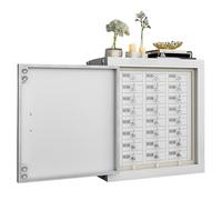 Armadietto Schermato Per Cellulari Faraday Box Armadietto Per Cellulari In Acciaio Con Montaggio A Parete Con Serratura Metallica E Blocchi Chiave 5G/WiFi Deposito Sicuro Per Telefoni(24squares)