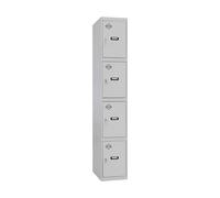 Armadietto Simon Rack Metallo Grigio chiaro 4 compartimenti [180 x 30 x 50 cm