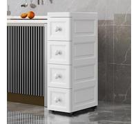 Armadietto sottile e stretto, cassettiera multifunzionale salvaspazio per cucina e bagno, organizer versatile per oggetti essenziali, soluzione di archiviazione efficiente