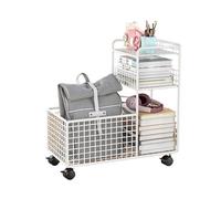 Armadietto sotto scrivania e supporto per stampante libreria rimovibile e archiviazione per casa ufficio borsa versatile carrello soluzione salvaspazio per spazi di lavoro efficienti