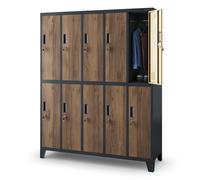 Armadietto spogliatoio Armadio metallico 10 Scomparti 172 cm x 136 cm x 45 cm