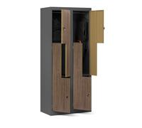 Armadietto spogliatoio Armadio metallico 4 Scompartimenti 185 cm x 80 cm x 45 cm
