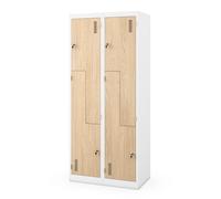 Armadietto spogliatoio Armadio metallico 4 Scompartimenti 185 cm x 80 cm x 45 cm