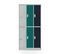Armadietto spogliatoio Armadio metallico con 6 Scomparti 185 cm x 90 cm x 45 cm