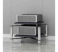 Armadietto stereo da pavimento con piedini ammortizzanti - Supporto AV durevole per una protezione ottimale delle apparecchiature audio e organizzazione