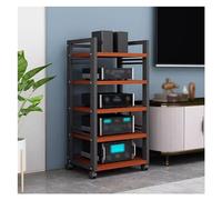 Armadietto Stereo Scaffalature Audiovisive Supporto Per Giradischi, Supporto Per Lettore Cd, Supporto Per Media A 5 Livelli, Scaffale Angolare, Rack Per Torre Stereo, Giradischi, Console