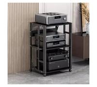 Armadietto Stereo Scaffalature Audiovisive Supporto Per Giradischi, Supporto Per Lettore Dvd, Supporto Per Media A 3 Livelli, Unità Di Archiviazione Per Componenti, Supporto Per Tv Angola