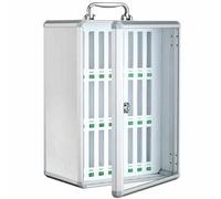 Armadietto Trasparente per telefoni cellulari Armadietto per telefoni cellulari a Parete/Portatile con Serratura di Sicurezza Adatto per fabbriche uffici scuole(24-Bit)