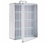 Armadietto Trasparente per telefoni cellulari Armadietto per telefoni cellulari a Parete/Portatile con Serratura di Sicurezza Adatto per fabbriche uffici scuole(48-Bit)