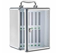 Armadietto Trasparente per telefoni cellulari Armadietto per telefoni cellulari a Parete/Portatile con Serratura di Sicurezza Adatto per fabbriche uffici scuole(12-Bit)