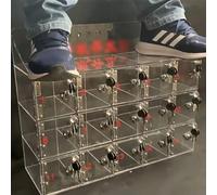 Armadietto trasparente per telefono con serratura a combinazione, 15 scomparti per ufficio, classe e affari, soluzione sicura per riporre telefoni cellulari al lavoro e all'istruzione