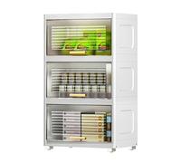 Armadietto verticale con ante di grande capacità, per cucina, soggiorno, camera da letto, ingresso e corridoio, design salvaspazio elegante e funzionale