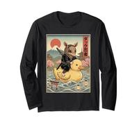 Armadillo Ninja Giappone Vintage Giapponese Ukiyo-e Art Maglia a Manica