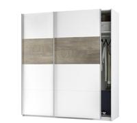 Armadio 2 Ante 2 Ripiani e Barra Appendiabiti 200x180x60 cm Bianco ARM182A Fores