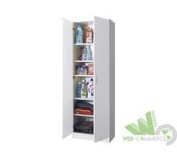 ARMADIO 2 ANTE SPORTELLI SCARPIERA TUTTOPIANI BIANCO 72x36xH186 CM RIPOSTIGLIO