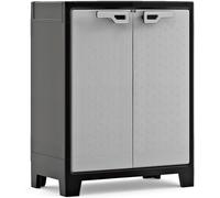 Armadio 2 Ripiani 80x44x100 cm Keter Titan Basso XL Grigio e Nero