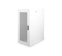 Armadio 26 Unit? 19 Per Reti E Server Misure (A)1299 X (L)600 X (P)1000 Mm. Colore Grigio Chiaro Porta Traforata