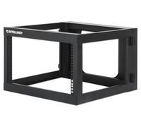 Intellinet Armadio a Muro 716031 19'' Open Frame 4 Montanti 6U Nero
