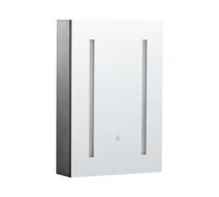 Armadio a muro per specchio da bagno CAMERON LED 60 cm 40 cm Nero