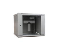 Digitus DN-W19 06U/600 Armadio di rete a parete 19" 6U rack 600x600, porta in vetro, grigio, a sezione singola, assemblato, 60kg